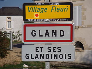 Panneau de la commune de Gland